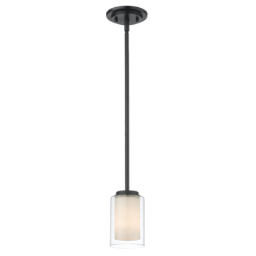 Z-Lite Willow 1-Light Pendant - 120V - Matte Black