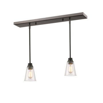 Z-Lite Annora 6" 2-Light Linear Chandelier - 120V - Olde Bronze