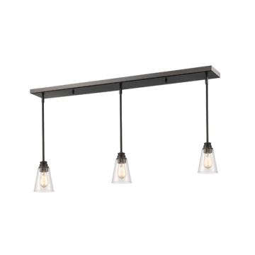 Z-Lite Annora 6" 3-Light Linear Chandelier - 120V - Olde Bronze