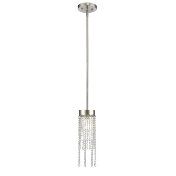 Z-Lite Siena 1-Light Pendant - 120V - Brushed Nickel