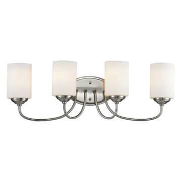 Z-Lite Cardinal 4-Light Vanity - 120V - Brushed Nickel