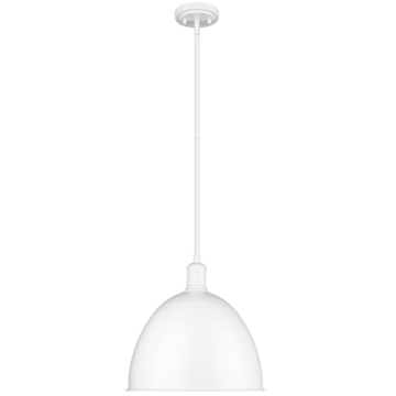 Z-Lite Sawyer 13" 1-Light Pendant - 120V - Satin White