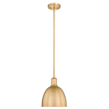 Z-Lite Sawyer 8" 1-Light Pendant - 120V - Classic Brass