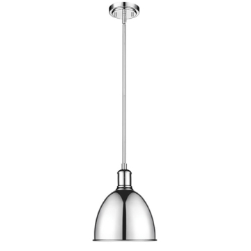 Z-Lite Sawyer 8" 1-Light Pendant - 120V - Chrome