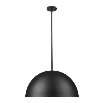 Z-Lite Vega 24" 3-Light Pendant - 120V - Matte Black / Gold