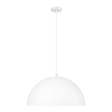 Z-Lite Vega 24" 3-Light Pendant - 120V - Matte White / Gold
