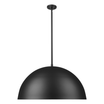 Z-Lite Vega 32" 3-Light Pendant - 120V - Matte Black / Gold