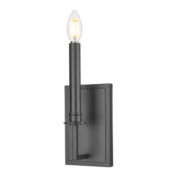 Z-Lite Orson 1-Light Wall Sconce - 120V - Matte Black