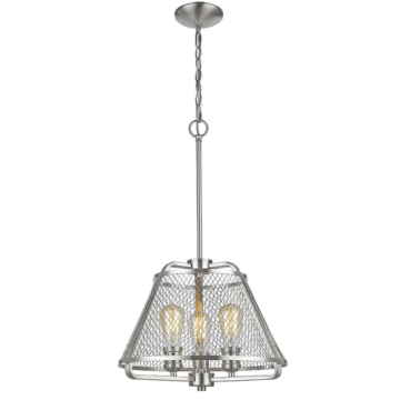 Z-Lite Iuka 3-Light Pendant - 120V - Brushed Nickel