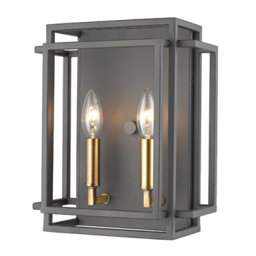 Z-Lite Titania 2-Light Wall Sconce - 120V - Bronze / Olde Brass
