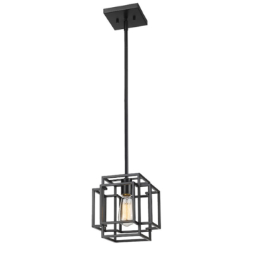 Z-Lite Titania 1-Light Pendant - 120V - Matte Black