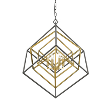 Z-Lite Euclid 4-Light Chandelier - 120V - Olde Brass / Bronze