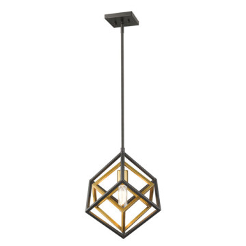 Z-Lite Euclid 1-Light Pendant - 120V - Olde Brass / Bronze