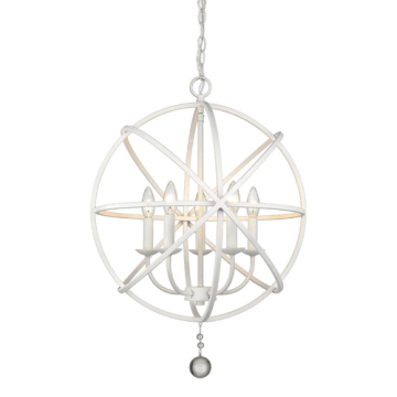 Z-Lite Tull 5-Light Chandelier - 120V - Matte White