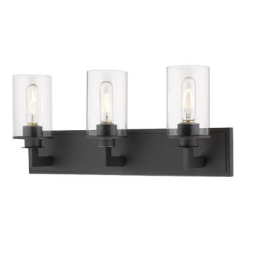 Z-Lite Savannah 3-Light Vanity - 120V - Bronze / Clear