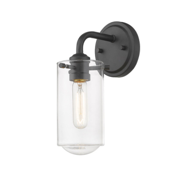 Z-Lite Delaney 1-Light Wall Sconce - 120V - Matte Black