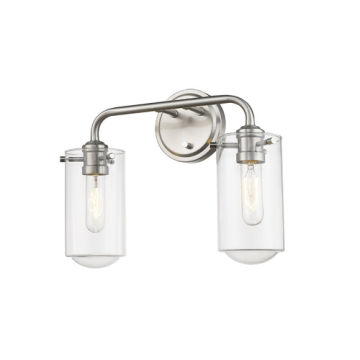 Z-Lite Delaney 2-Light Vanity - 120V - Brushed Nickel