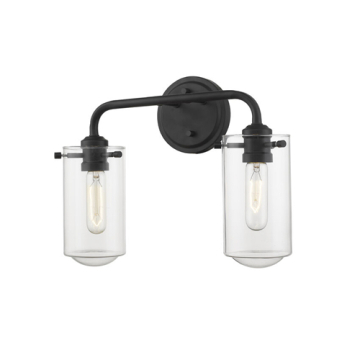 Z-Lite Delaney 2-Light Vanity - 120V - Matte Black