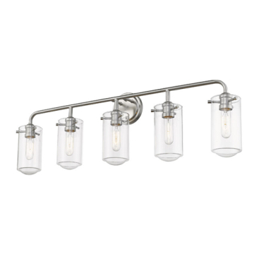 Z-Lite Delaney 5-Light Vanity - 120V - Brushed Nickel
