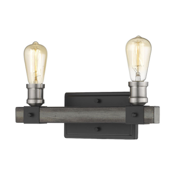 Z-Lite Kirkland 2-Light Vanity - 120V - Ashen Barnboard