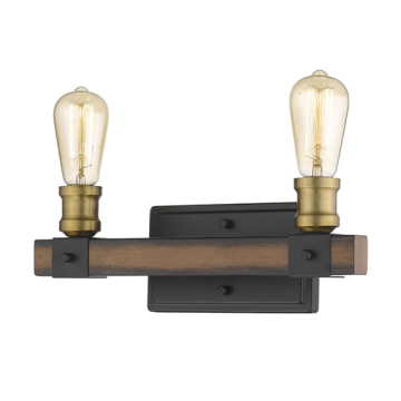 Z-Lite Kirkland 2-Light Vanity - 120V - Rustic Mahogany