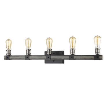 Z-Lite Kirkland 5-Light Vanity - 120V - Ashen Barnboard