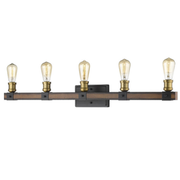 Z-Lite Kirkland 5-Light Vanity - 120V - Rustic Mahogany