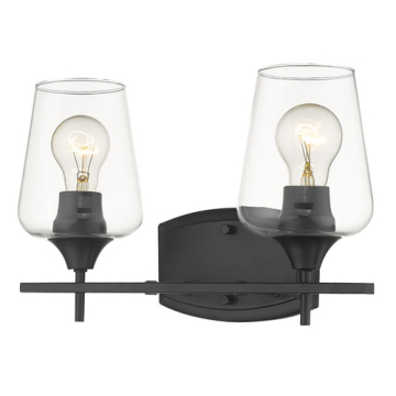 Z-Lite Joliet 2-Light Vanity - 120V - Matte Black