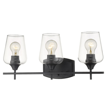 Z-Lite Joliet 3-Light Vanity - 120V - Matte Black