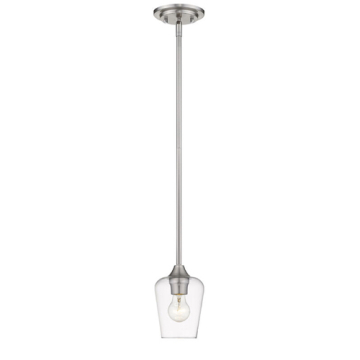 Z-Lite Joliet 6" 1-Light Pendant - 120V - Brushed Nickel