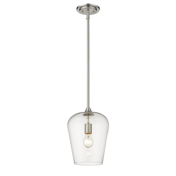 Z-Lite Joliet 9" 1-Light Pendant - 120V - Brushed Nickel