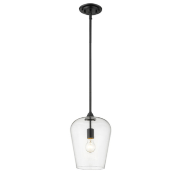 Z-Lite Joliet 9" 1-Light Pendant - 120V - Matte Black