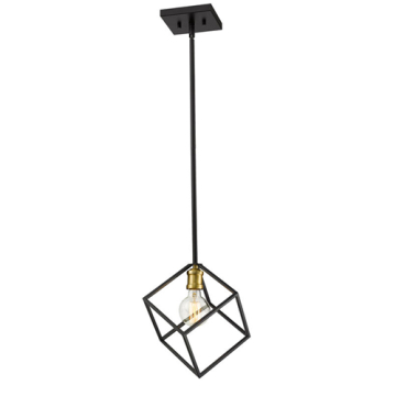 Z-Lite Vertical 1-Light Pendant - 120V - Bronze / Olde Brass