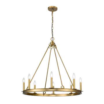 Z-Lite Barclay 8-Light Chandelier - 120V - Olde Brass