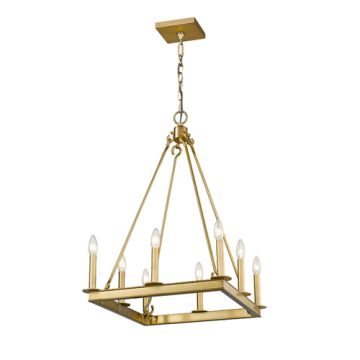 Z-Lite Barclay 8-Light Chandelier - 120V - Olde Brass
