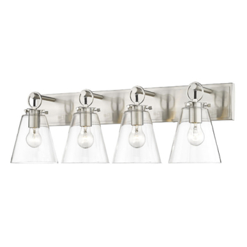 Z-Lite Harper 4-Light Vanity - 120V - Brushed Nickel