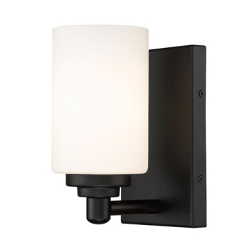 Z-Lite Soledad 1-Light Wall Sconce - 120V - Matte Black