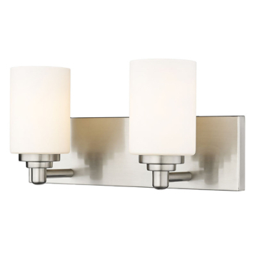 Z-Lite Soledad 2-Light Vanity - 120V - Brushed Nickel