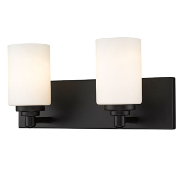 Z-Lite Soledad 2-Light Vanity - 120V - Matte Black