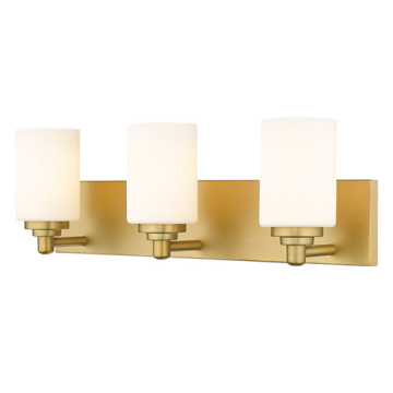 Z-Lite Soledad 3-Light Vanity - 120V - Brushed Gold
