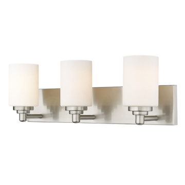 Z-Lite Soledad 3-Light Vanity - 120V - Brushed Nickel
