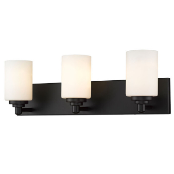 Z-Lite Soledad 3-Light Vanity - 120V - Matte Black