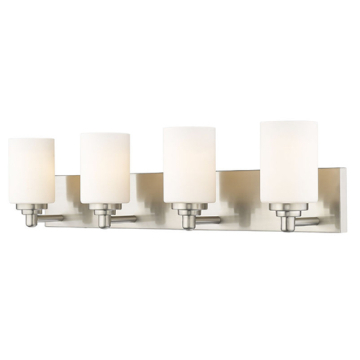 Z-Lite Soledad 4-Light Vanity - 120V - Brushed Nickel