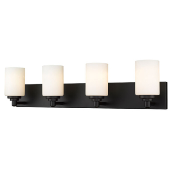 Z-Lite Soledad 4-Light Vanity - 120V - Matte Black