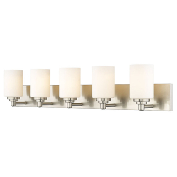 Z-Lite Soledad 5-Light Vanity - 120V - Brushed Nickel