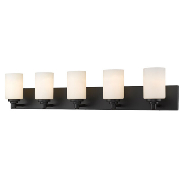 Z-Lite Soledad 5-Light Vanity - 120V - Matte Black