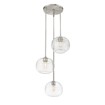 Z-Lite Harmony 3-Light Chandelier - 120V - Brushed Nickel