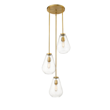 Z-Lite Ayra 3-Light Chandelier - 120V - Olde Brass