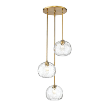 Z-Lite Chloe 3-Light Chandelier - 120V - Olde Brass