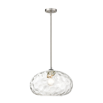 Z-Lite Chloe 14" 1-Light Pendant - 120V - Brushed Nickel